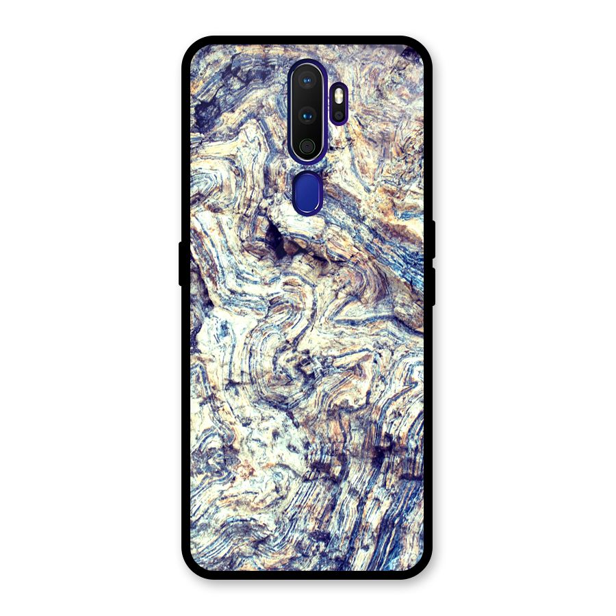 Marble Pattern Glass Back Case for Oppo A9 (2020)