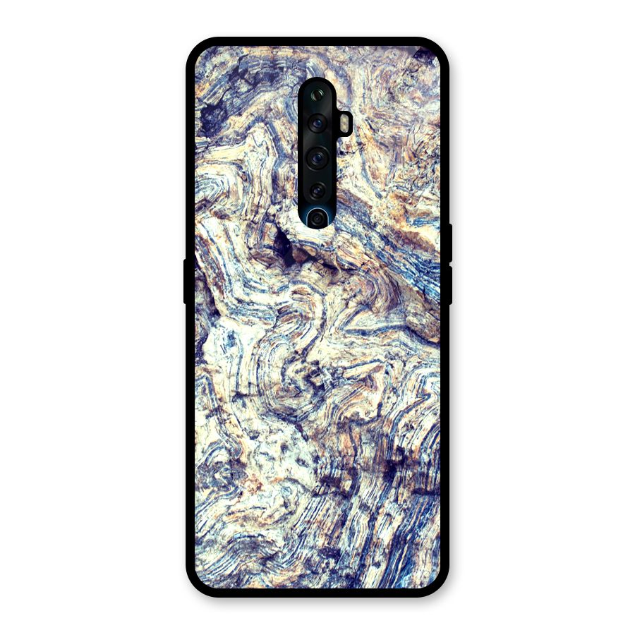 Marble Pattern Glass Back Case for Oppo Reno2 F