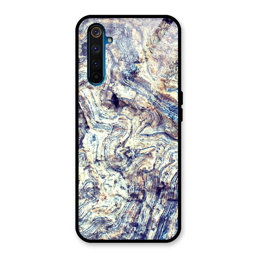 Marble Pattern Glass Back Case for Realme 6 Pro