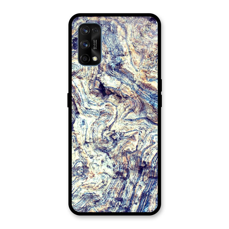 Marble Pattern Glass Back Case for Realme 7 Pro