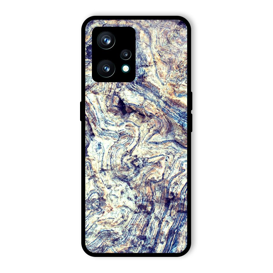 Marble Pattern Glass Back Case for Realme 9 Pro Plus 5G