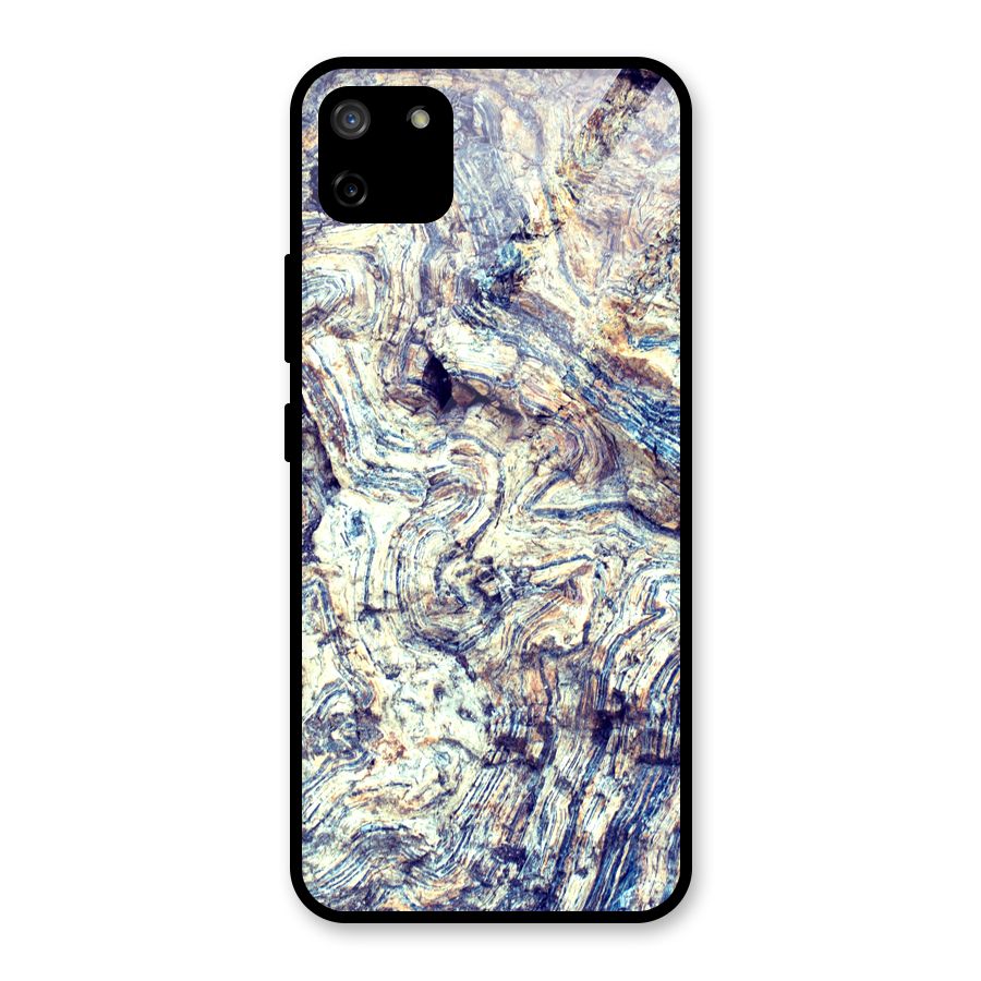 Marble Pattern Glass Back Case for Realme C11