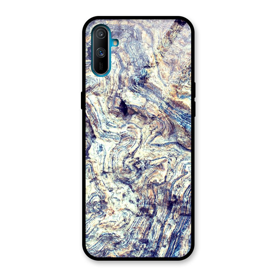 Marble Pattern Glass Back Case for Realme C3