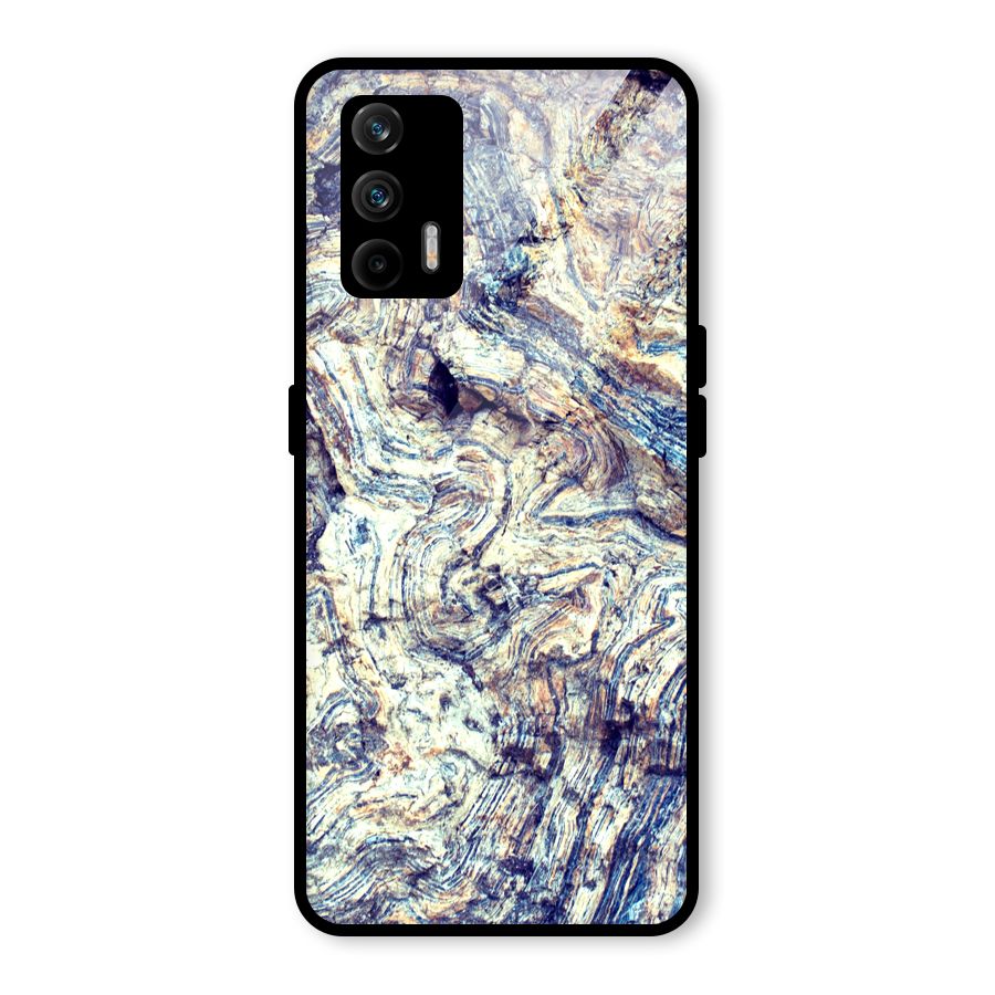 Marble Pattern Glass Back Case for Realme GT 5G