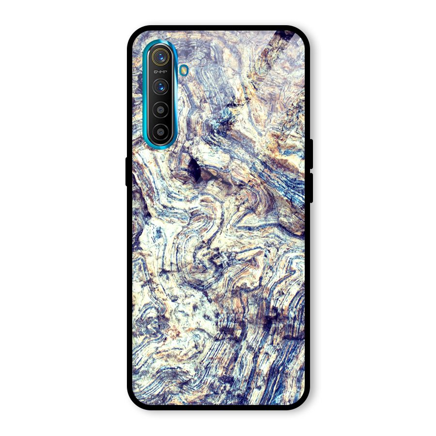 Marble Pattern Glass Back Case for Realme X2