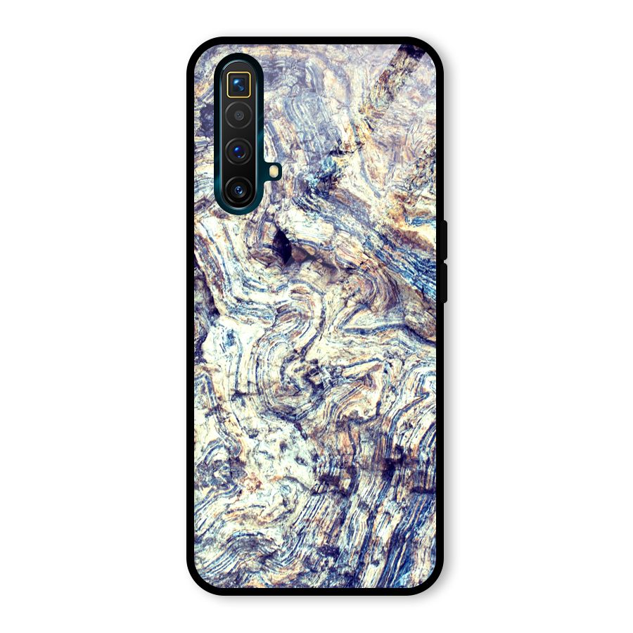 Marble Pattern Glass Back Case for Realme X3 SuperZoom