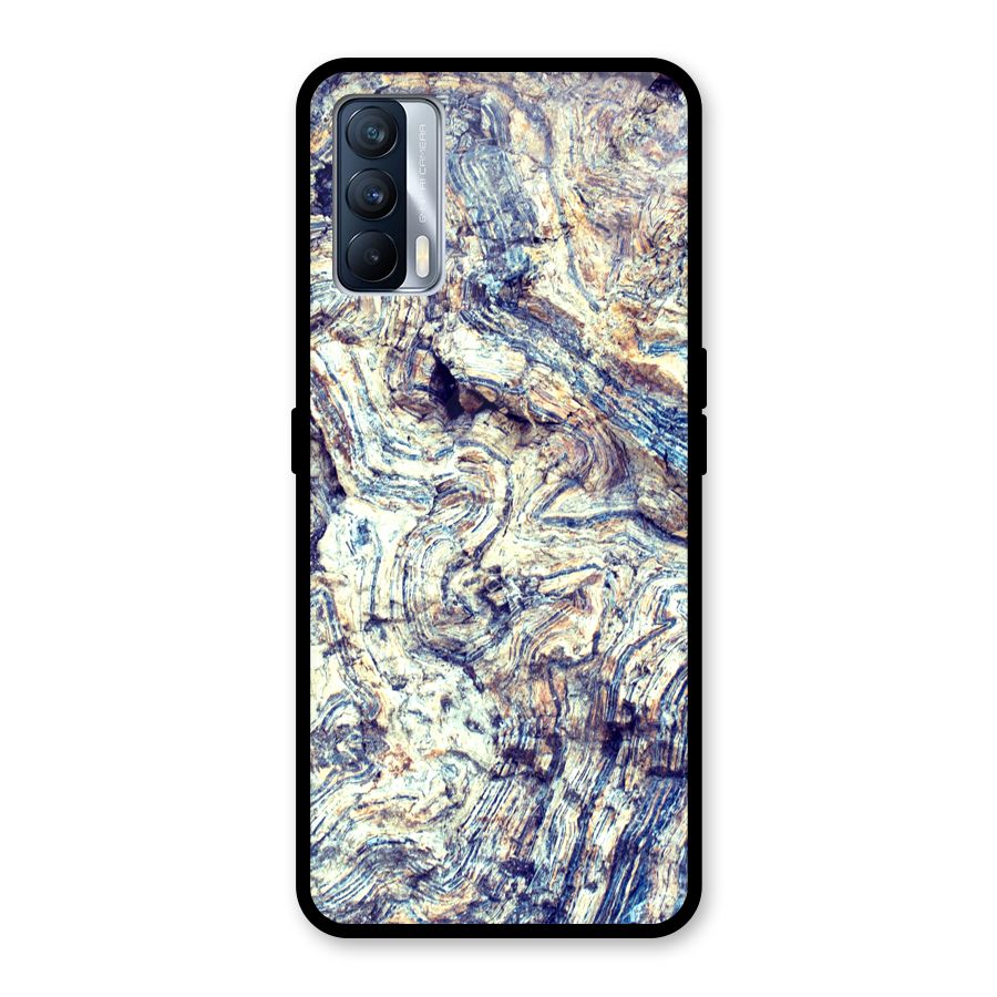 Marble Pattern Glass Back Case for Realme X7