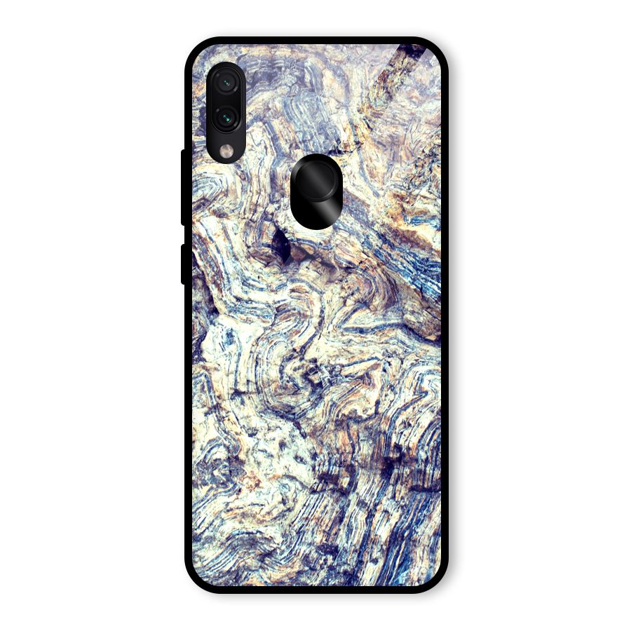 Marble Pattern Glass Back Case for Redmi Note 7 Pro