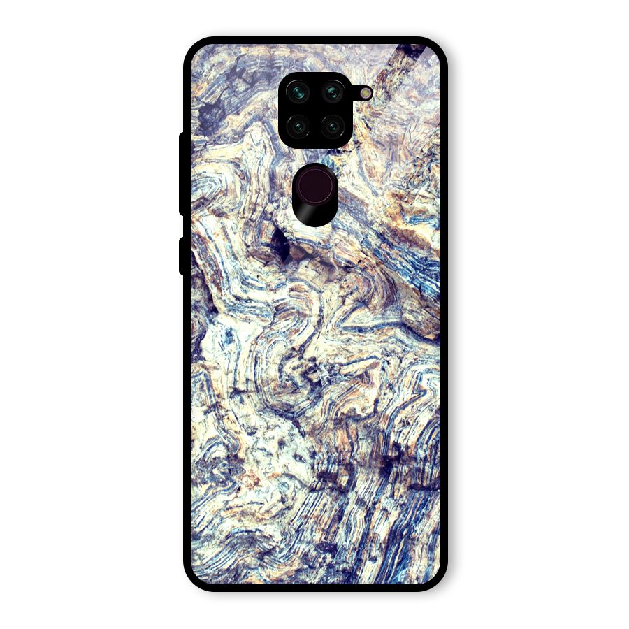Marble Pattern Glass Back Case for Redmi Note 9