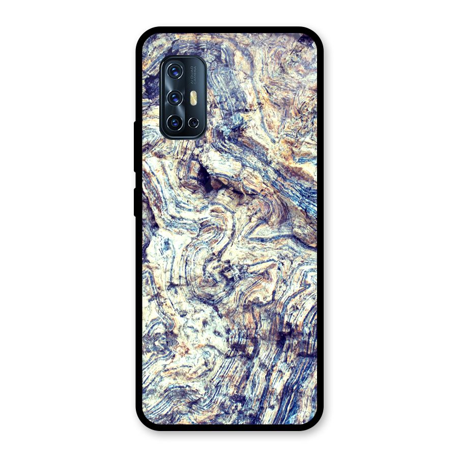 Marble Pattern Glass Back Case for Vivo V17