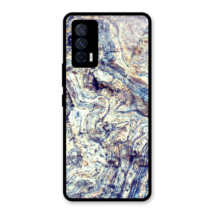 Marble Pattern Glass Back Case for Vivo iQOO 7 5G