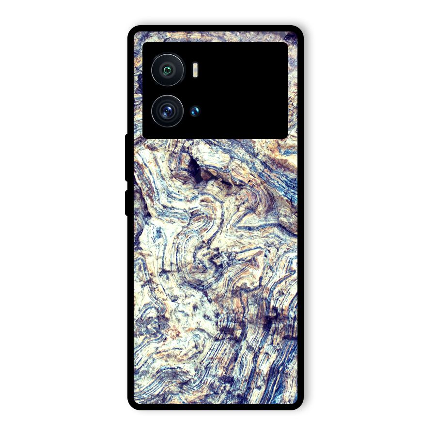 Marble Pattern Glass Back Case for Vivo iQOO 9 Pro