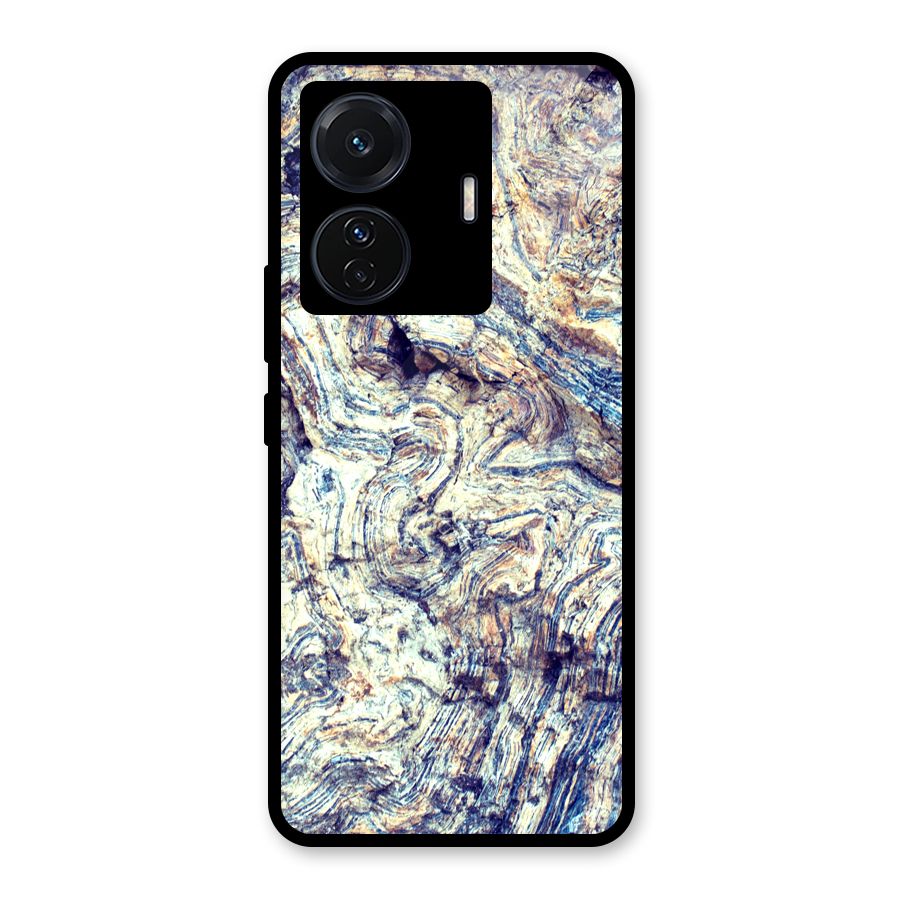 Marble Pattern Glass Back Case for Vivo iQOO Z6 Pro
