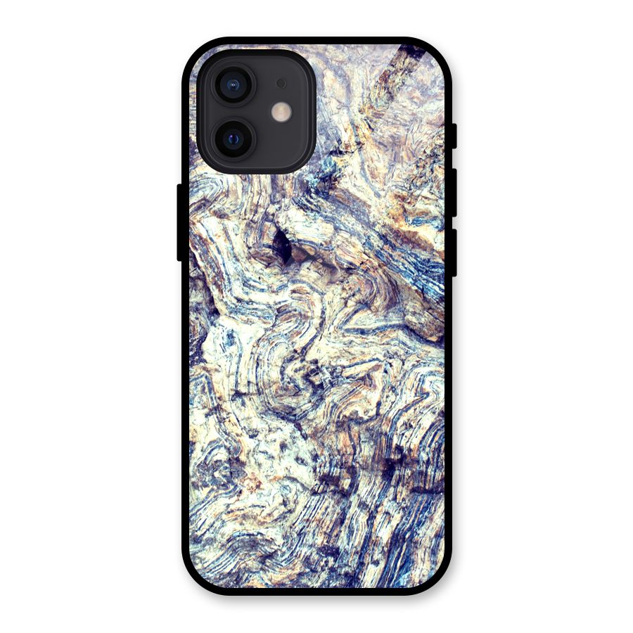 Marble Pattern Glass Back Case for iPhone 12