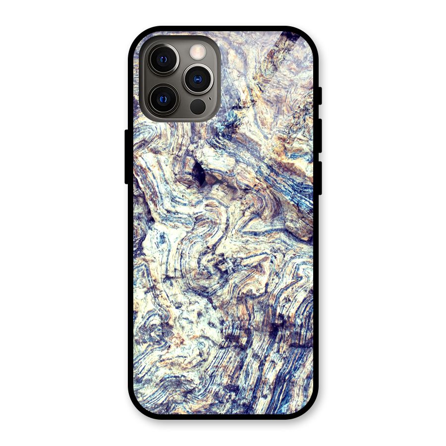 Marble Pattern Glass Back Case for iPhone 12 Pro