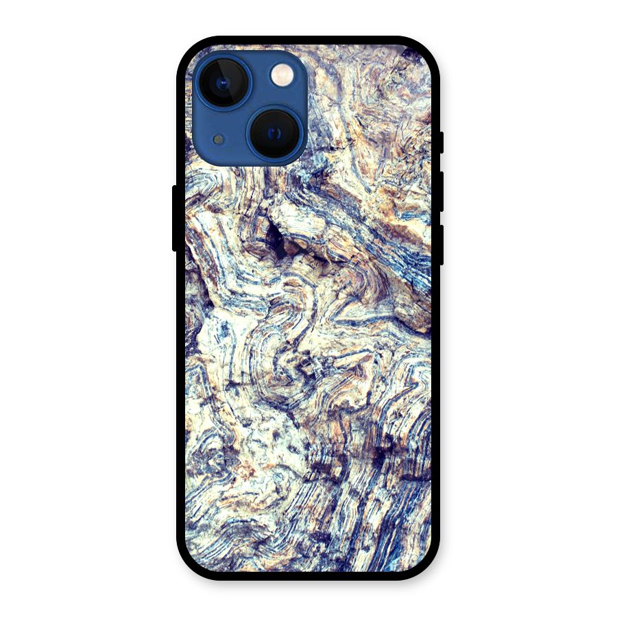 Marble Pattern Glass Back Case for iPhone 13 Mini