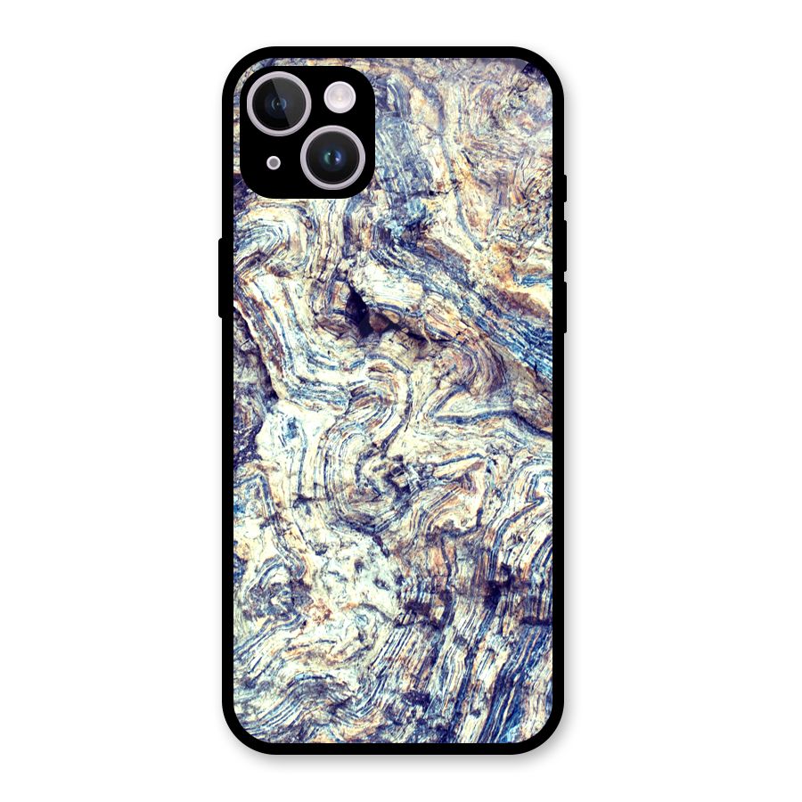 Marble Pattern Glass Back Case for iPhone 14 Plus