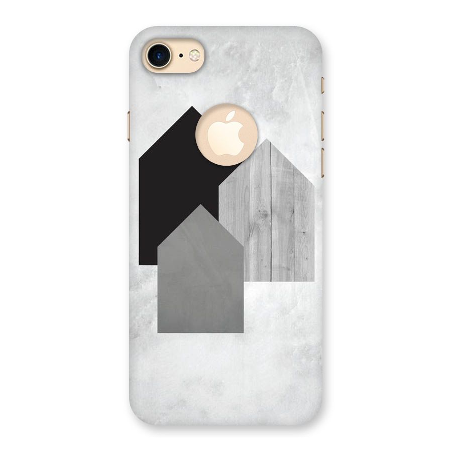 Marble Poster Back Case for iPhone 7 Logo Cut