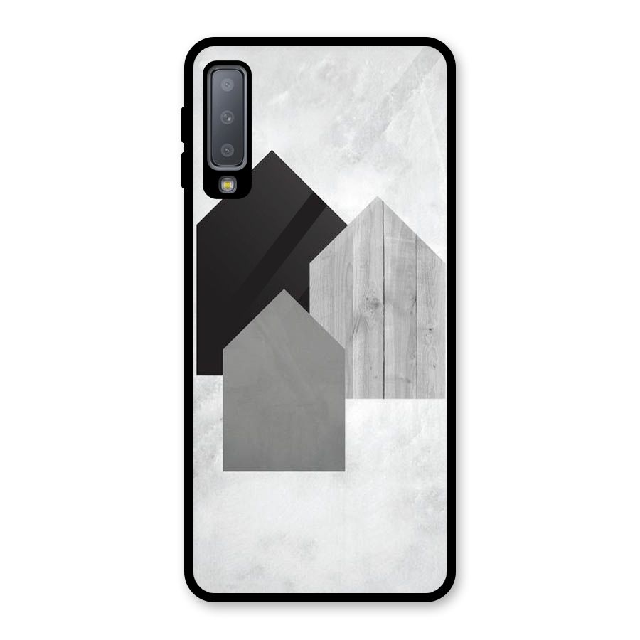 Marble Poster Glass Back Case for Galaxy A7 (2018)