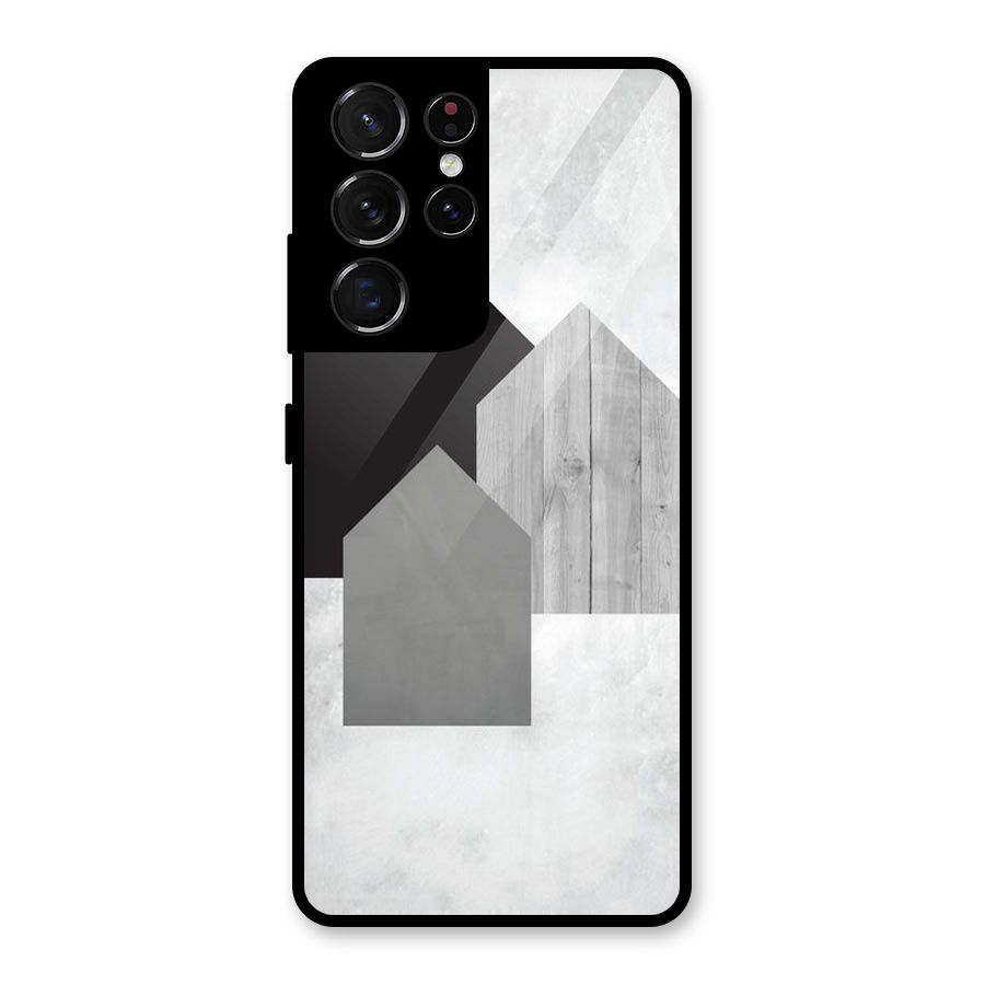 Marble Poster Glass Back Case for Galaxy S21 Ultra 5G