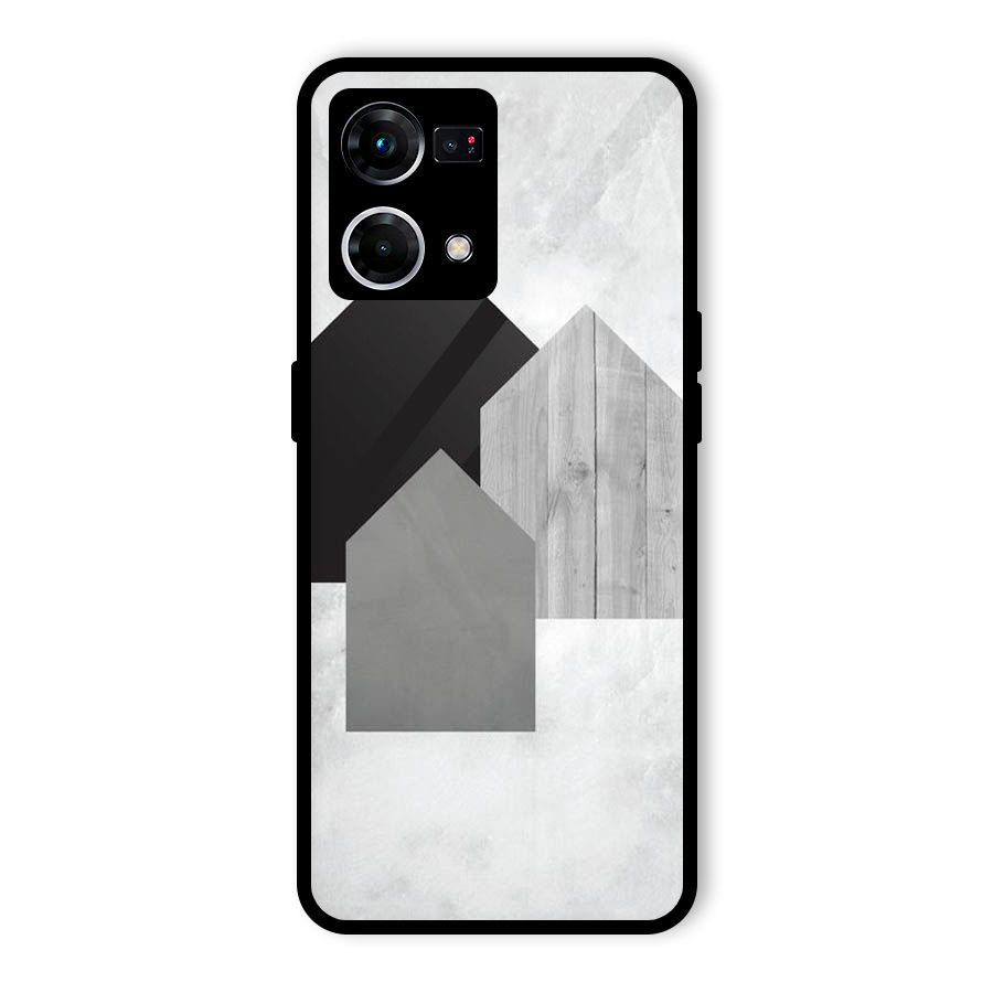 Marble Poster Glass Back Case for Oppo F21s Pro 4G
