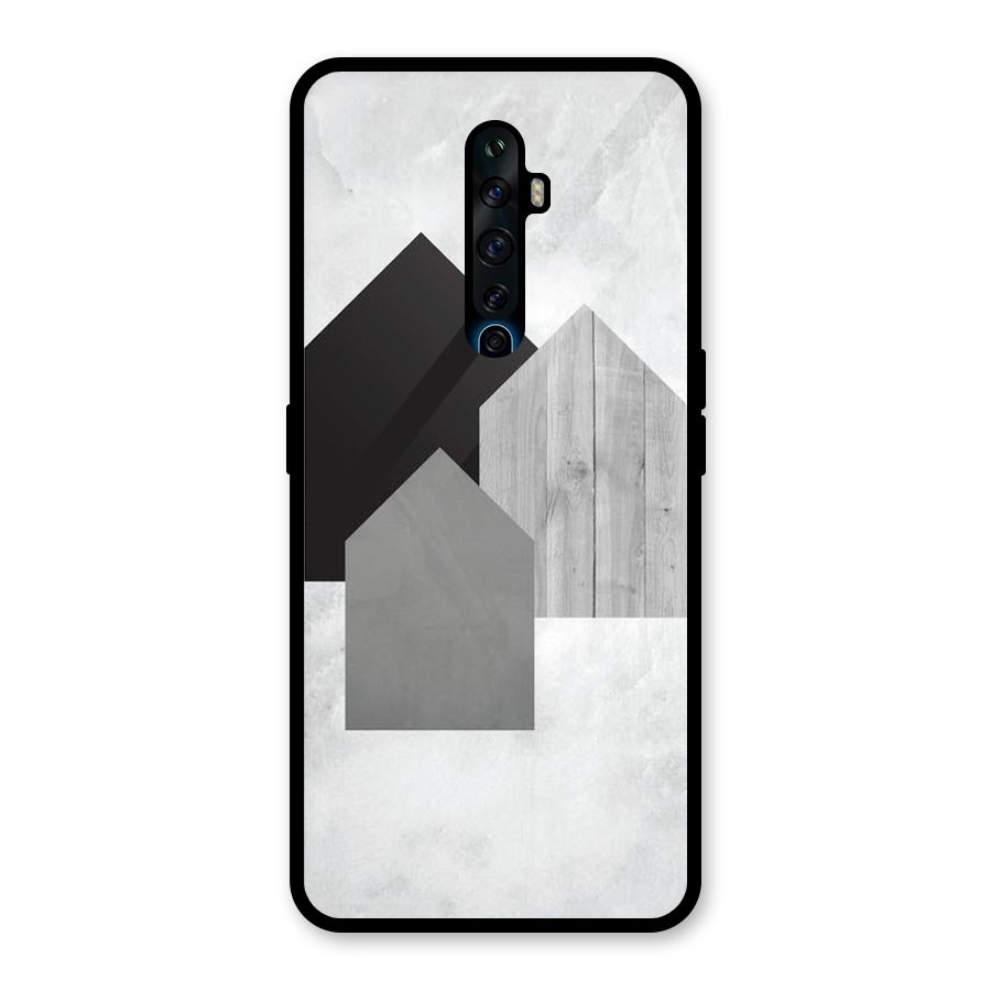 Marble Poster Glass Back Case for Oppo Reno2 F