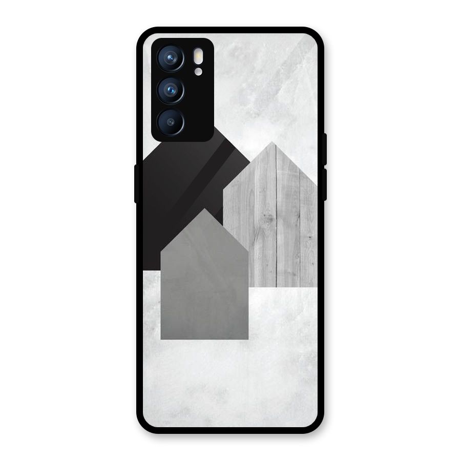 Marble Poster Glass Back Case for Oppo Reno6 5G