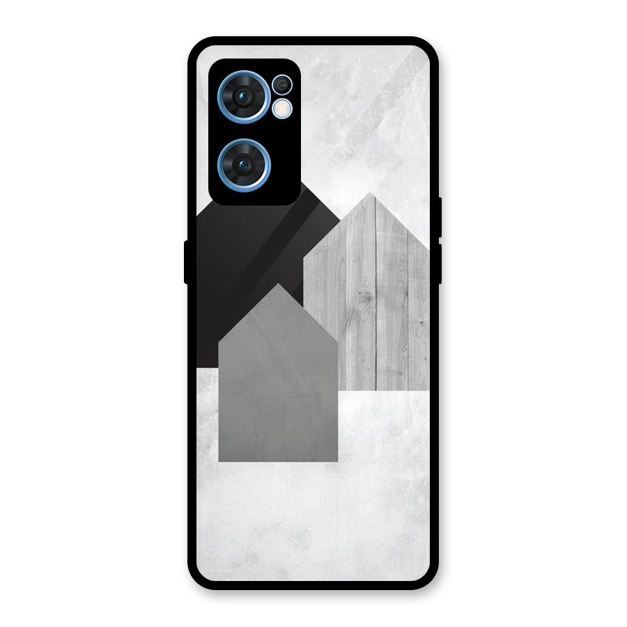 Marble Poster Glass Back Case for Oppo Reno7 5G