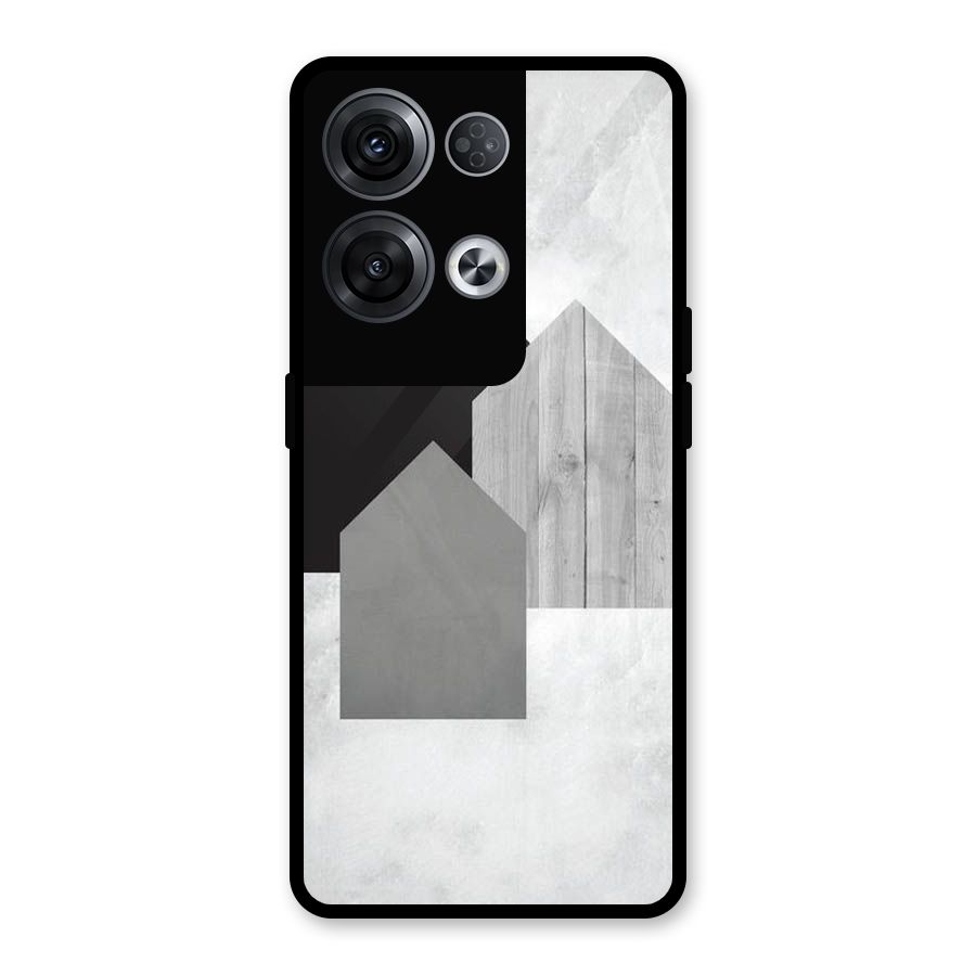 Marble Poster Glass Back Case for Oppo Reno8 Pro 5G