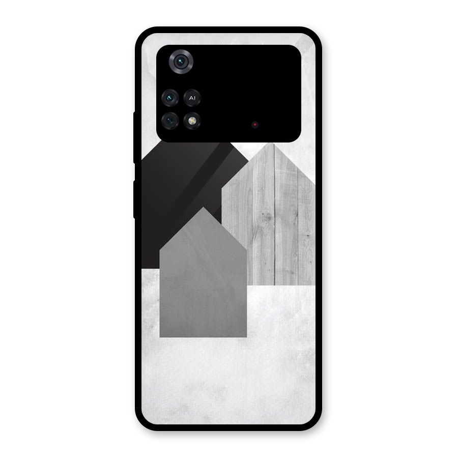 Marble Poster Glass Back Case for Poco M4 Pro 4G