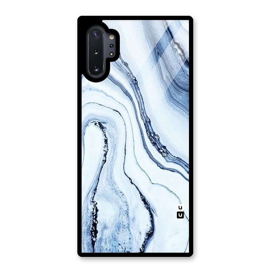 Marble Style (Printed) Glass Back Case for Galaxy Note 10 Plus