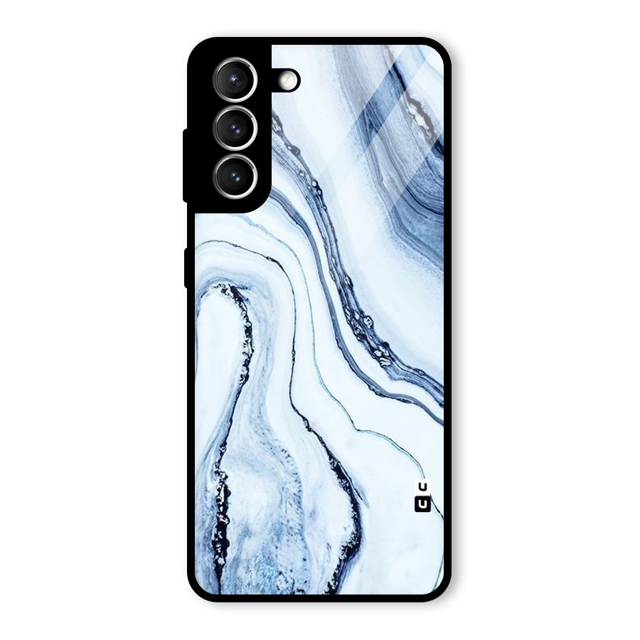 Marble Style (Printed) Glass Back Case for Galaxy S21 5G