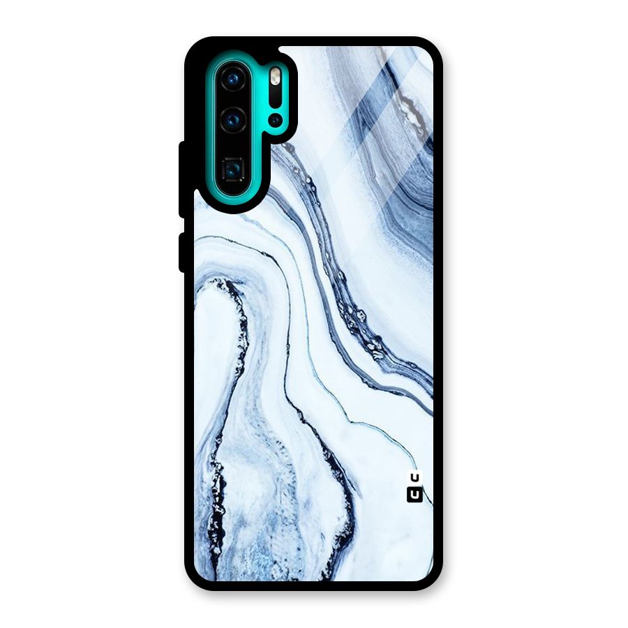 Marble Style (Printed) Glass Back Case for Huawei P30 Pro