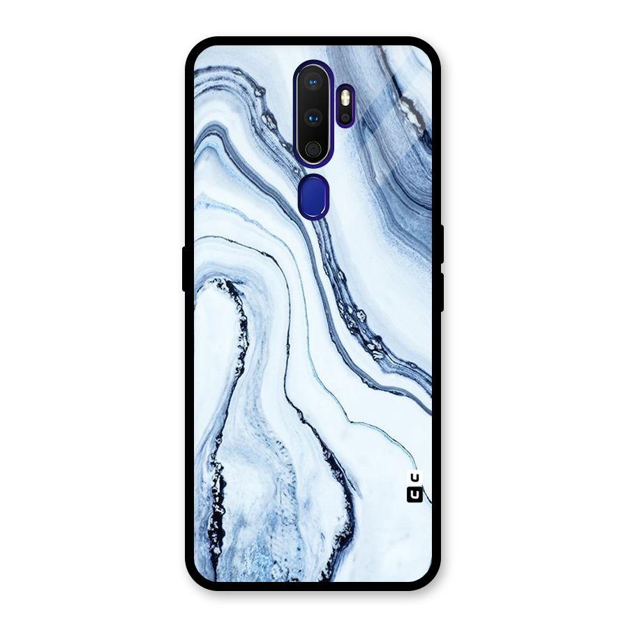 Marble Style (Printed) Glass Back Case for Oppo A9 (2020)
