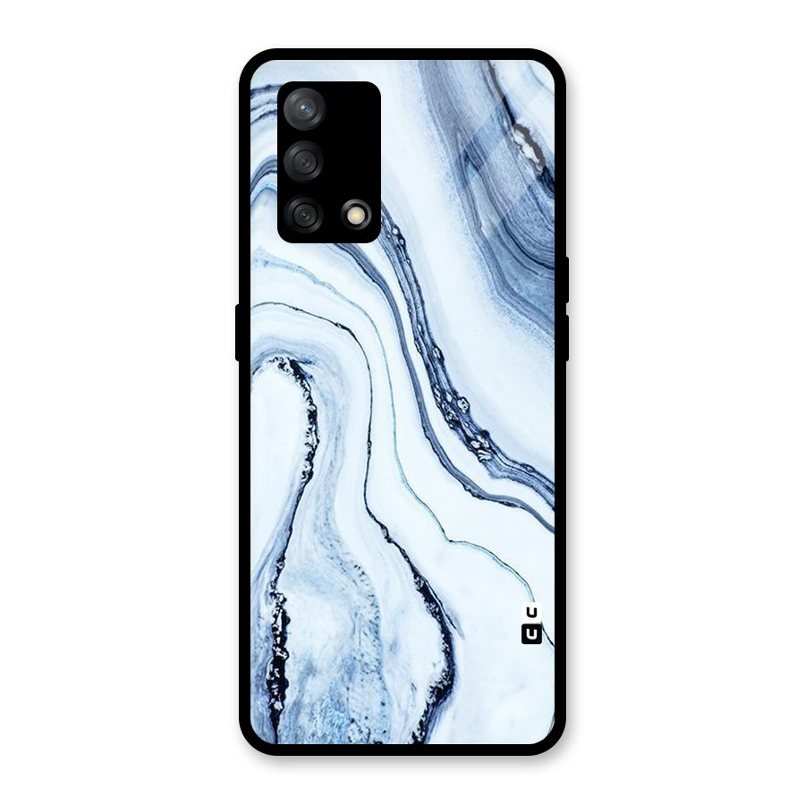 Marble Style (Printed) Glass Back Case for Oppo F19
