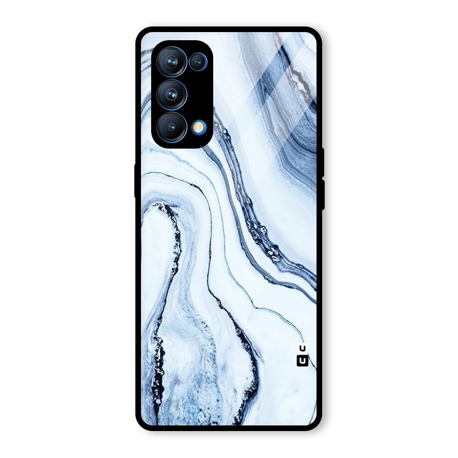 Marble Style (Printed) Glass Back Case for Oppo Reno5 Pro 5G