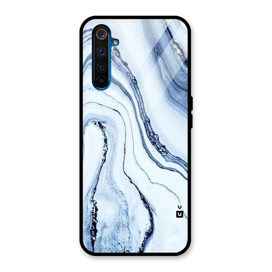 Marble Style (Printed) Glass Back Case for Realme 6 Pro