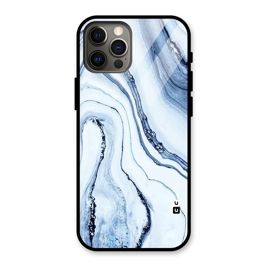 Marble Style (Printed) Glass Back Case for iPhone 12 Pro