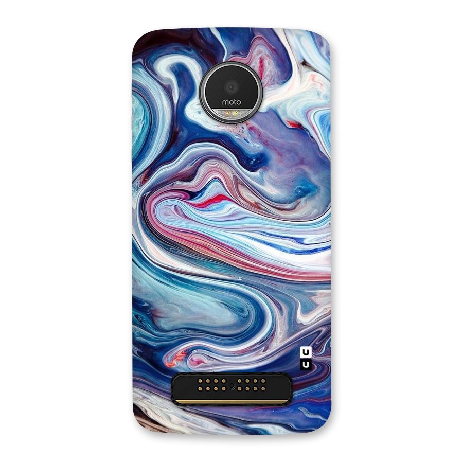 Marble Style Printed Back Case for Moto Z Play