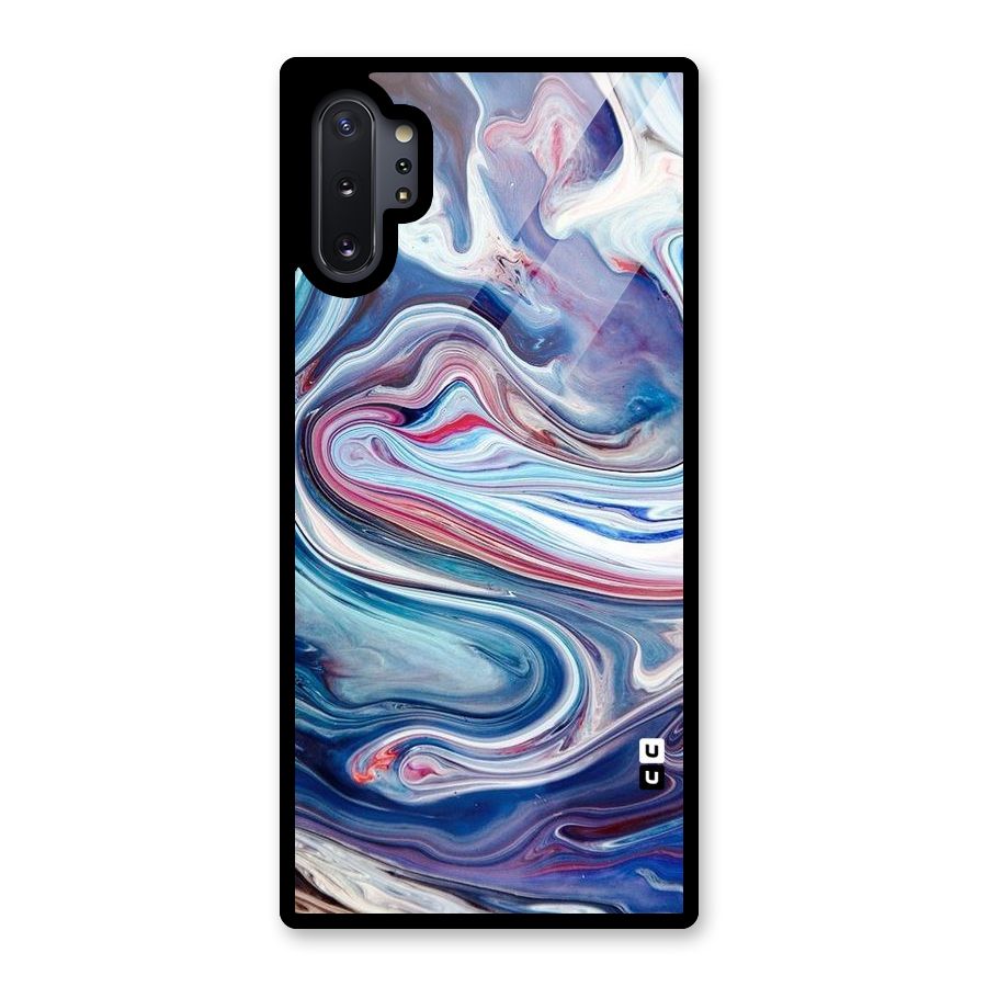 Marble Style Printed Glass Back Case for Galaxy Note 10 Plus