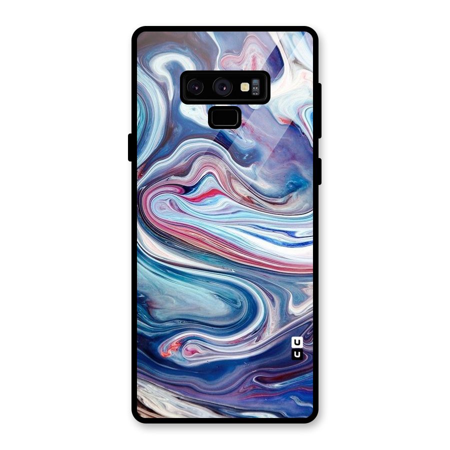 Marble Style Printed Glass Back Case for Galaxy Note 9