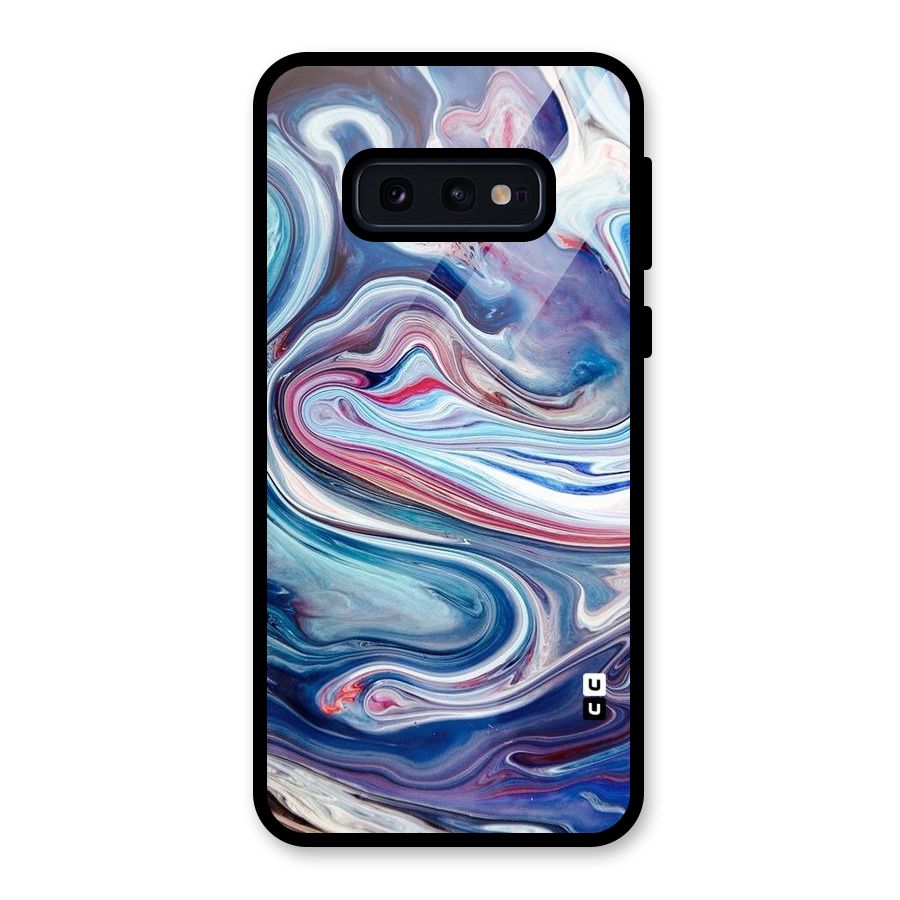 Marble Style Printed Glass Back Case for Galaxy S10e