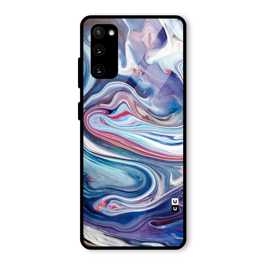 Marble Style Printed Glass Back Case for Galaxy S20 FE 5G