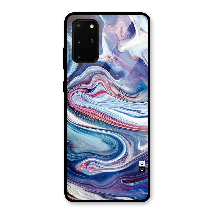Marble Style Printed Glass Back Case for Galaxy S20 Plus