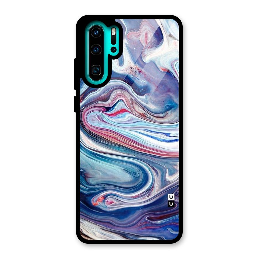 Marble Style Printed Glass Back Case for Huawei P30 Pro