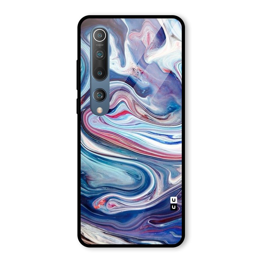 Marble Style Printed Glass Back Case for Mi 10