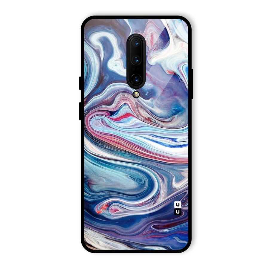 Marble Style Printed Glass Back Case for OnePlus 7 Pro