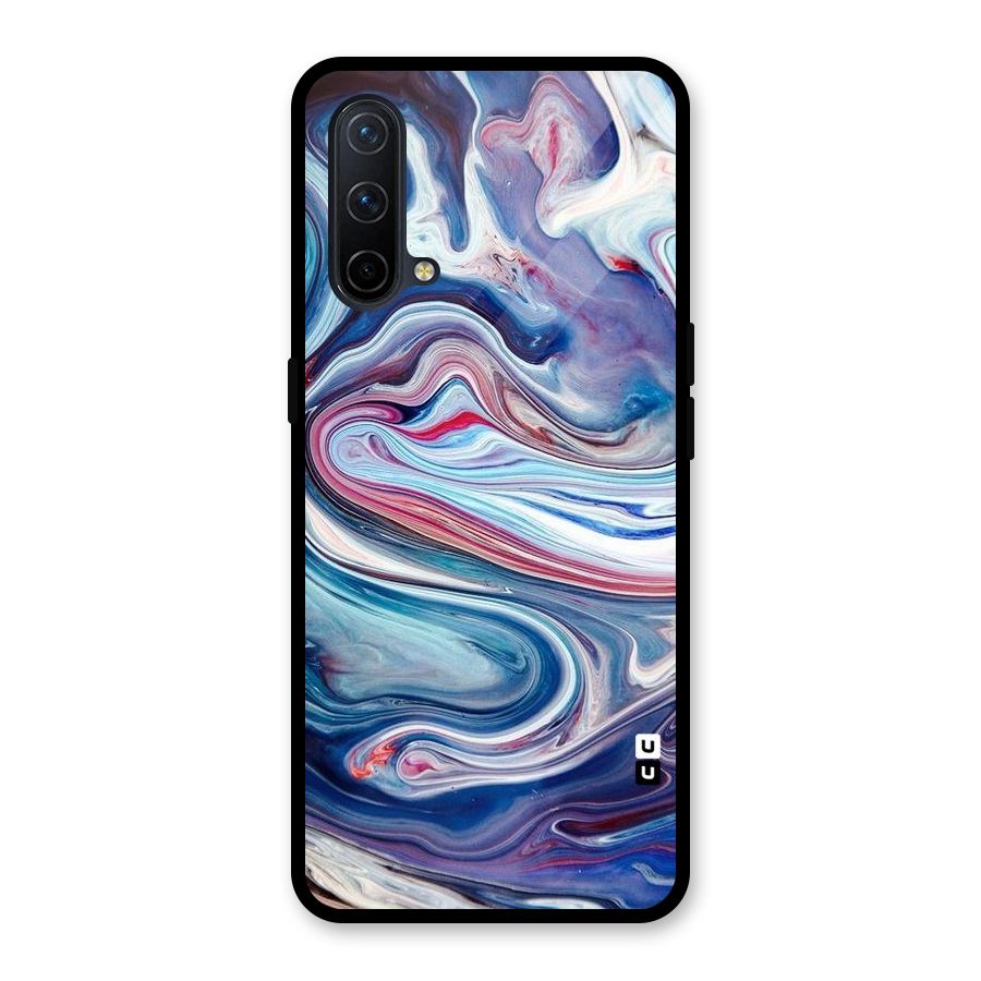 Marble Style Printed Glass Back Case for OnePlus Nord CE 5G