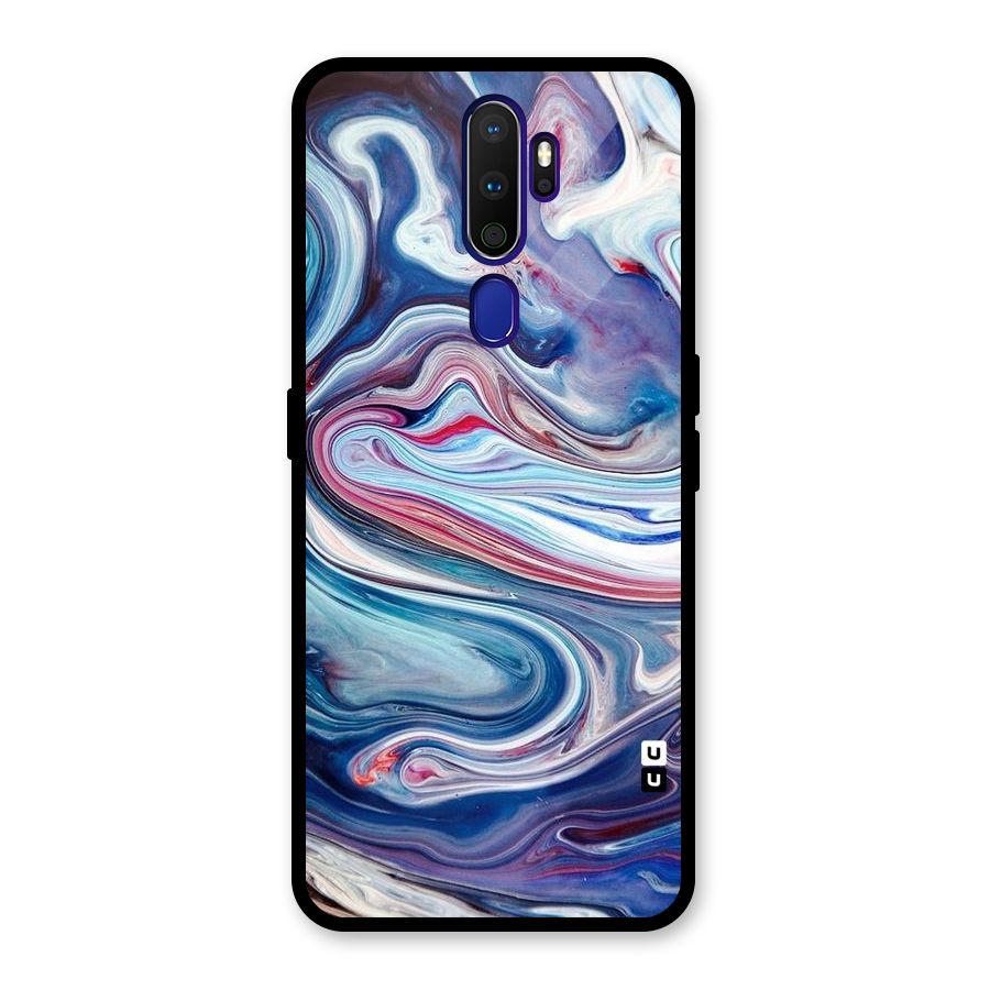Marble Style Printed Glass Back Case for Oppo A9 (2020)