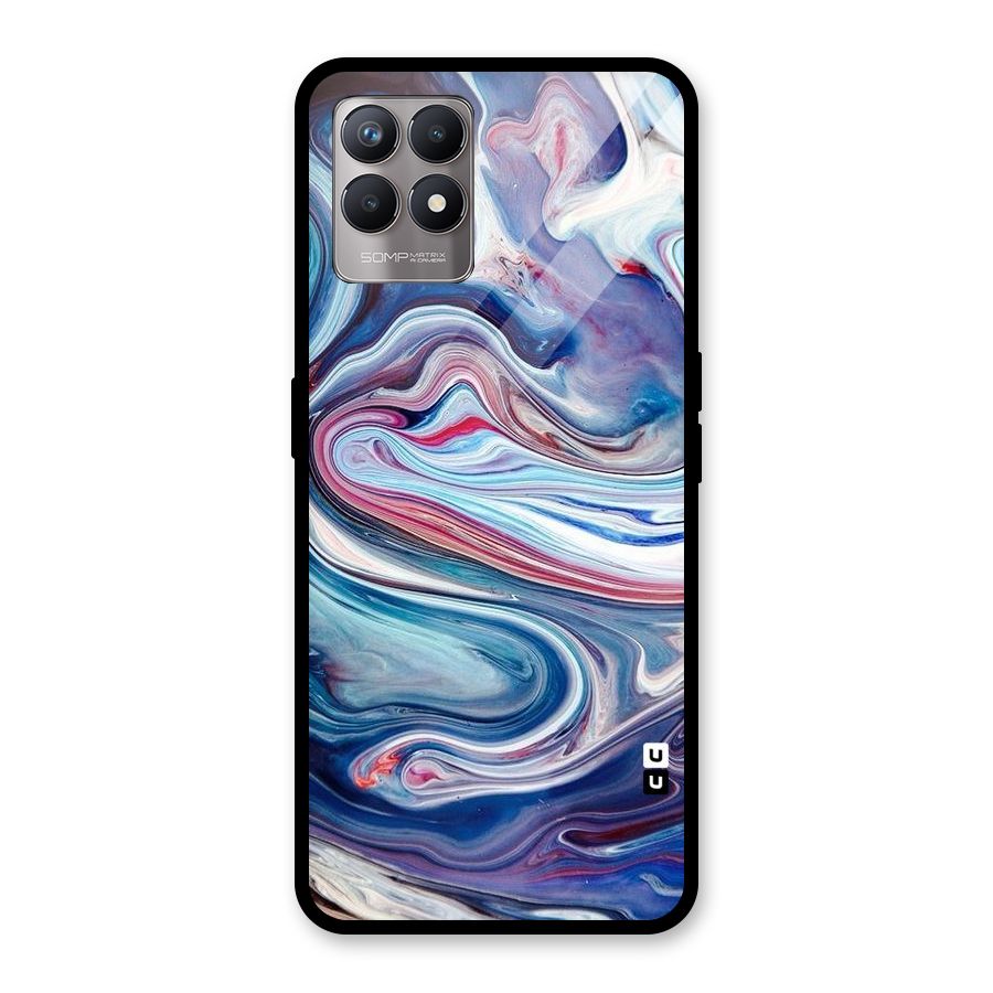 Marble Style Printed Glass Back Case for Realme Narzo 50